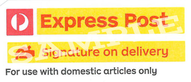 express post signature on delivery